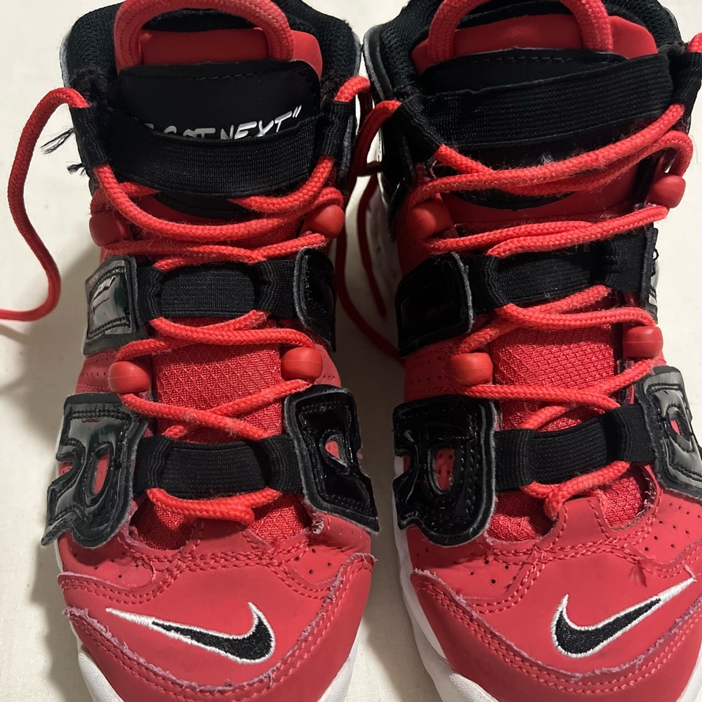 Nike Red and Black High-Top Sneakers